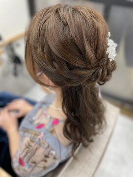 ミエル ヘア 新宿(miel hair) 結婚式ドレスヘアセット【新宿】