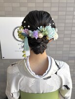 シークエストアンドシプラス(C/QUEST&C-plus)&nbsp;袴　ヘアセット　卒業式　まとめ髪　辻堂