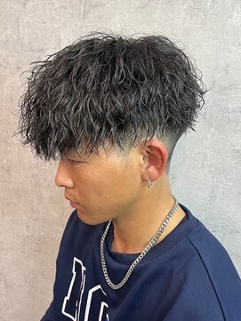 エルマーク 豊中(L-MARK) マッシュスパイラルパーマツイストスパイラル波巻きメンズ