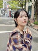 ボブ 20代30代40代ヘア 切りっぱなし 三ノ宮