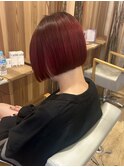 赤髪ボブ