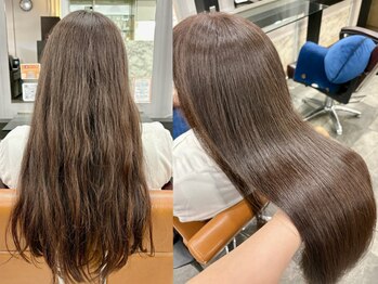 髪質改善専門店 アミーベルエクラ(AMI a BELLE Eclat)の写真/【髪質改善専門店】約100万人のお悩みを解決!高濃度な美容成分をたっぷり浸透させる独自のストレートエステ