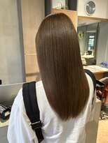 トリニティ(trinity)&nbsp;髪質改善・ブリーチ無し・艶髪ベージュ・セミロング【豊見城】