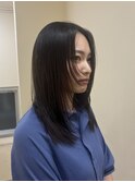 アプリコットオレンジ/くびれヘア/ウェーブショート［新潟］