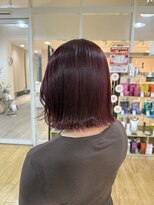 サラ 新宮店(SARA)&nbsp;レッドカラー/ワインレッド/ボブ