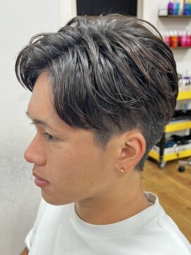 デプト(DEPT.) ニュアンスパーマセンターパートルーズショートフリンジパーマ