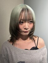 ギークス(GEEKS)&nbsp;【GEEKS渋谷】チョコミントカラー/ルーツカラー/レイヤーボブ