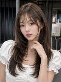 【uniii】髪質改善/髪質改善縮毛矯正/レイヤーカット