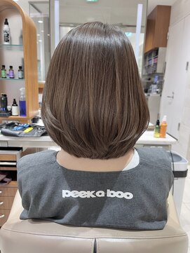 ピークアブー アヴェダ ギンザシックス(PEEK-A-BOO AVEDA GINZASIX) 【丸みボブ】大人可愛い　ボブヘア 大人ショート◆