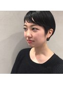 シンプル ナチュラルショートボブ