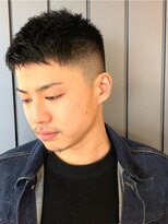 サンディーズバーバーショップ(Sandees)&nbsp;フェードグラデーション ワイルドツーブロック ビジカジショート