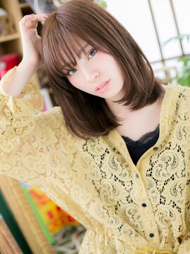 カバーヘア イヴ 戸頭店(COVER HAIR EVE) *EVE戸頭*目力UP♪3Dカラー斜めバングツヤ感ミディtc2