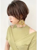 【大人可愛い】小顔ひし形ショートボブ