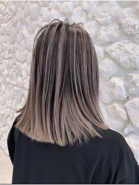 モアナ バイ ヘッドライト 沖縄南風原店(Moana by HEADLIGHT) #バレイヤージュ#デザインカラー#ミルクティー