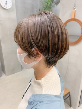 テトヘアー(teto hair) マッシュショート、アッシュブラウン、ベリーショート