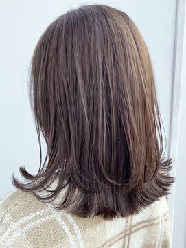 ガーデントウキョウ(GARDEN Tokyo) 【GARDEN荒井夏海】ふんわりレイヤーロブ×ミルクティーベージュ