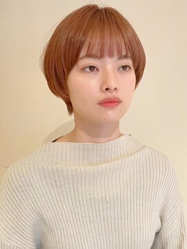 トップヘアー アヴェニュー 刈谷(TOPHAIR Avenue) ハイトーンが可愛いマッシュショートスタイル/ハイトーンカラー