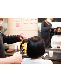 酸熱トリートメント、酸熱コスメストレートでストレスの無い髪を♪ダメージも少なくナチュラルな仕上がり＊