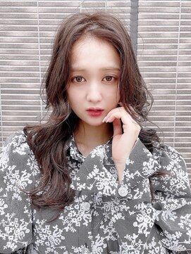 アイティーバイアルバム 八王子店(IT by ALBUM) シアーグレージュヨシンモリ_外ハネボブセクションカラー_58902