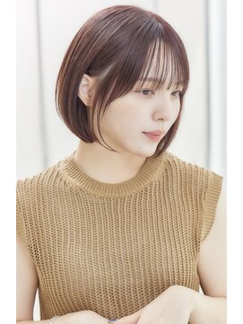 ミチオ ノザワ ヘアサロン ギンザ(Michio Nozawa HAIR SALON Ginza) シースルーバングと丸みボブ×似合わせカット【瀧上丈司】