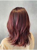 似合わせカット・カラー#ダークピンク1