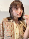 切りっぱなしボブ/エアリーロング/美髪/ピンクブラウン