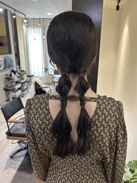 ハブ(hub) 【天神今泉】ツインヘアアレンジ