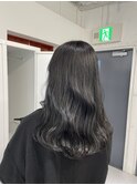 ダークグレージュ×艶ロング