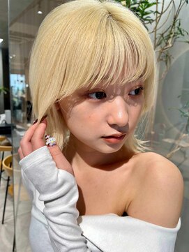 ミンクス 原宿店(MINX) 【MINX】似合わせ小顔レイヤーボブウルフ_原宿/髪質改善