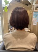 レッドブラウンすっきりショート