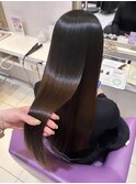 京都美容室 髪質改善 レイヤーカット ブリーチなし 春カラー