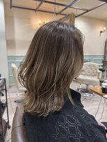 ラボヌールヘアーノーブル 新越谷店(La Bonheur hair noble)&nbsp;ミディアムレイヤー/ハイライト【美髪】【イメチェン】
