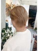 ネオリーブカフ 鶴ヶ峰店(Neolive caff)&nbsp;ミルクティーベージュ×メンズ