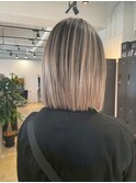 人気のボブバレイヤージュ