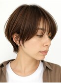 市川ショートヘアショートボブショートカット白髪染めハイライト