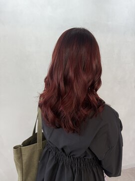 エイト プラット 渋谷2号店(EIGHT plat) レッドブラウン　ブリーチカラー　8/15