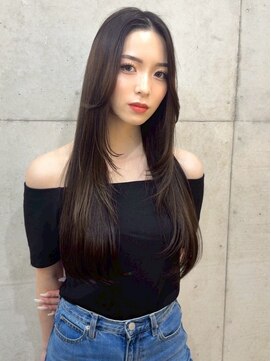 ユイマァル 岡山店(YUIMARL) ハッシュカット20代30代40代スーパーロングレイヤーオリーブ