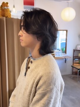 ディッセンバー 伊勢崎(December) メンズ/ブルーブラック/フェザーパーマ/ニュアンスパーマ