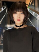 ジルバイジゼル(JILL by GiseL)&nbsp;ミディアムレイヤー ウルフ フェイスレイヤー ダブルカラー 20代