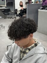 オーバルバイアピッシュ(OVARL by apish)&nbsp;波巻きプードルパーマ/メンズパーママッシュスパイラル