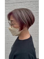 ゴデーレ(GODERE)&nbsp;30代40代50代小顔マニッシュハンサムワンレンボブグレイカラー