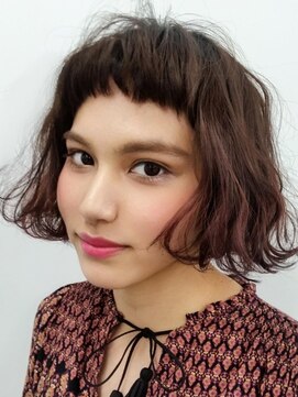 ブロック ジャポン(bloc japon) ボヘミアンボブ　ナチュラルブラウン ダークブラウン/久保田淳