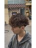 【松崎指名限定！】メンズカット＋波巻きスパイラルorツイストパーマ￥12200