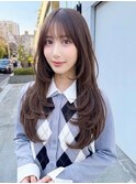 ナチュラル小顔前髪あり後れ毛サイドバング結べるボブくびれヘア