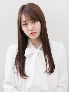 リノア 西梅田 福島(Linoa) 梅田/髪質改善/シースルーバング☆ナチュラルストレートロング