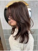 流れる顔まわり