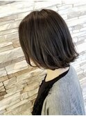 【ROOT by air京都】切りっぱなしボブ×ハイライトグレージュ