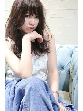 ホラン(HoLan) 【HoLan】くせ毛風ルーズカールx透明感グレージュカラー