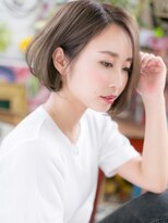 カバーヘア ブリス 戸田公園西口店(COVER HAIR bliss) ★オリーブベージュのアシンメトリー小顔ボブ20代30代40代★7