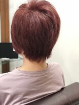 プース ヘアー(Pousse hair) 白髪染でもデキル、彩度が強いピンクブラウン